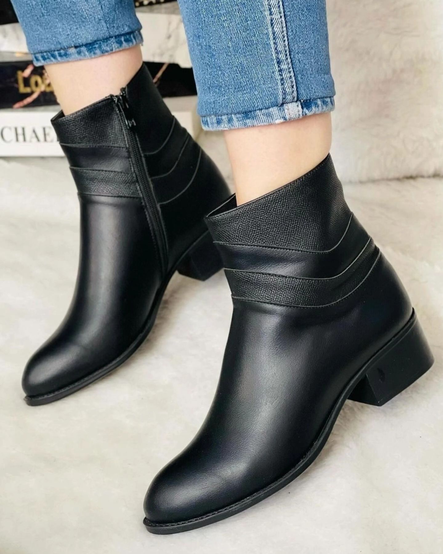 نیم بوت چرم صنعتی مچ فلوتر