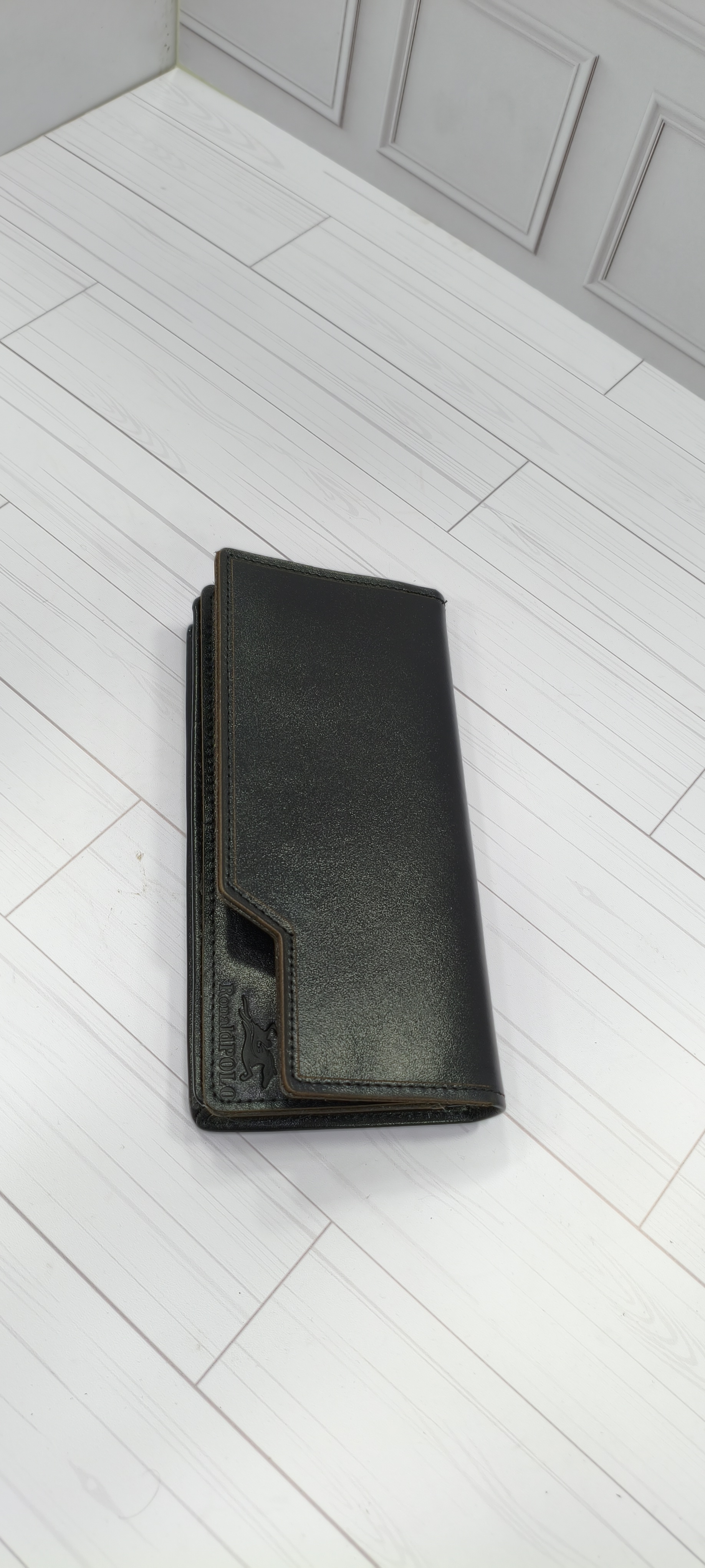 کیف پول چرم طبیعی مشکی
